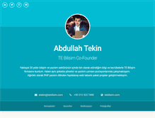 Tablet Screenshot of abdullahtekin.com